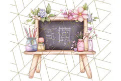 Bookish Fairy PNG Clipart, Whimsical Reading Elements Png Product Image 3