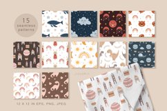 Boho baby collection. Bohemian clipart, patterns and posters Product Image 7