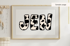 Cow Print Alphabet SVG, Farmhouse Animal Letters Product Image 7