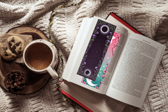 Dark Celestial &amp; Floral Bookmark Set,Mystic Moon &amp; Gothic Product Image 7