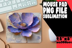 Vibrant Spring Flowers: 3D Mouse Pad Designs PNG Product Image 1
