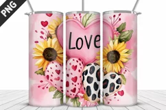 Lovely Hearts Tumbler Design | Valentine's Day Tumbler Wrap Product Image 4