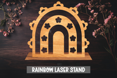 8 Rainbow Laser Cut File for Home Decor, Laser cut stand Product Image 8