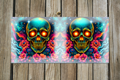 Skulls and flowers | Halloween Sublimation Mug design bundle Product Image 7