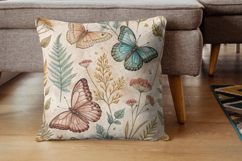 Cottagecore Butterfly Vintage Paper, Seamless Watercolor Product Image 7