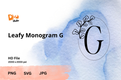 Minimalist Botanical Monogram Product Image 1