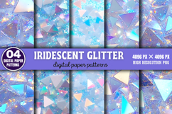 Iridescent Glitter Digital Background Paper PNG Product Image 1