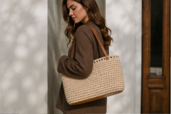Very big basket base oval crochet purse bottom digital file Product Image 7