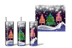 Christmas Gnome Girl Tumbler Sublimation 20 Oz Product Image 2