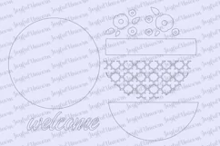 Spring welcome Sign SVG | Floral Door Hanger SVG Product Image 2