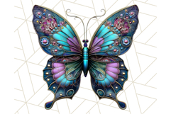 Metallic Butterfly Clipart PNG Clipart, Vibrant Butterfly Product Image 3