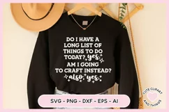 Crafter SVG - A Long List Of Things To Do Today SVG Product Image 6