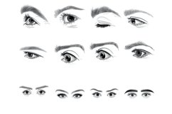 Facial Eyes Set 3 Procreate Brush Stamps, 60 Eyes Product Image 7