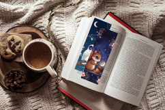 Dreamy Cosmic Kawaii Night Garden Bookmark Set Product Image 7