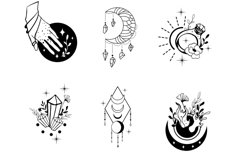 Tattoos Set 4 Procreate Brush Stamps, 30 Flash Tattoos Product Image 7