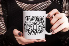Thankful For His Grace Svg, Christian Thanksgiving Svg. Product Image 8