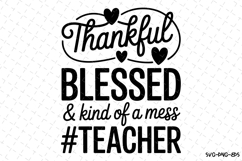 Thankful Blessed Svg | Halloween Svg | Svg Cut Files Product Image 1