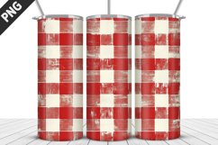 Red Plaid Tumbler Design | Valentine&#039;s Day Tumbler Wrap Product Image 4