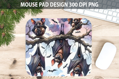 Watercolor Bat Mouse Pad Sublimation - Animal PNG Product Image 1