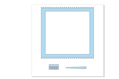 Weaving loom tool square 10 inch 25 cm digital file CDR SVG Product Image 7