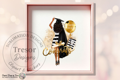 Graduation Girl PNG Congrats Grad Glam Fashion Design Product Image 5
