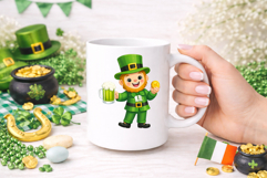 St Patrick’s Day Clipart Set Leprechaun PNG SVG JPG Product Image 3