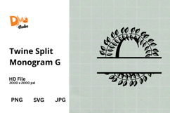 Twine Split Monogram Product Image 1