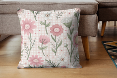 Cute Kawaii Wildflowers Seamless Pattern, Pastel Floral Product Image 8