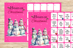 Christmas advent calendar, Christmas countdown, Snowman Product Image 1