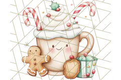 Muted Cute Safari Christmas Animal PNG Clipart, Holiday Png Product Image 3