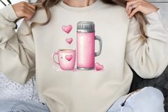 Valentine Coffee Clipart PNG Product Image 1