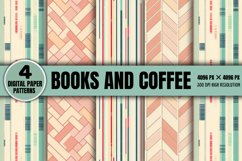 Retro Digital Paper Pattern Backgrounds PNG Product Image 1