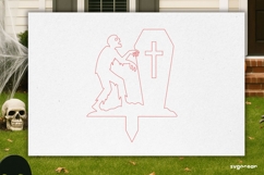 Zombie Garden Stake Laser Cut | Glowforge | SVG Product Image 3