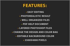 Cotton Bag Mockup with Woman PSD Product Image 5