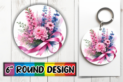 Radiant Circle Car Coasters PNG, Flowers Product Image 1