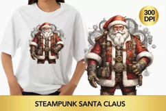 Steampunk Santa Claus Clipart, Santa Claus steampunk png Product Image 1