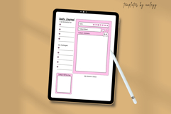 Cute Daily Journal Canva Template - Editable Planner &amp; Self- Product Image 4
