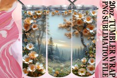 3D Garden View Tumbler Wrap Product Image 1