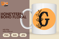 Honeyfern Boho Floral Monogram Product Image 1