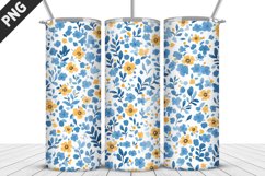 Flowers Tumbler Wrap | Sublimation Design | Tumble PNG Product Image 4