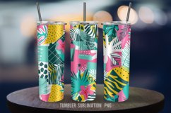 Vibrant Tropical Tumbler Sublimation Design Product Image 4