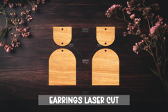 Summer Style Laser Cut Earrings SVG File Product Image 1