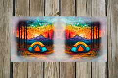 Tent in forest | 4 summer Mug Sublimation design PL2 Product Image 3