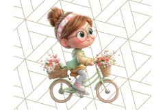 Kawaii City Girl PNG Clipart, Soft Dreamy Style Clip Art Product Image 3