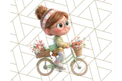 Kawaii City Girl PNG Clipart, Soft Dreamy Style Clip Art Product Image 3