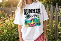 Summer vibes Silly Goose PNG sublimation |Beach &amp; Summer PNG Product Image 4