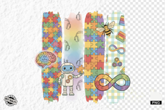 Autism Brushtrokes Clipart Product Image 1