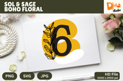 Sol &amp; Sage Boho Floral Monogram Product Image 1