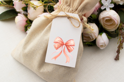 Rose Gold Glitter Coquette Bow Clipart Product Image 6