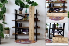 Miniature modern bookcase digital file template, 1:6 scale Product Image 6